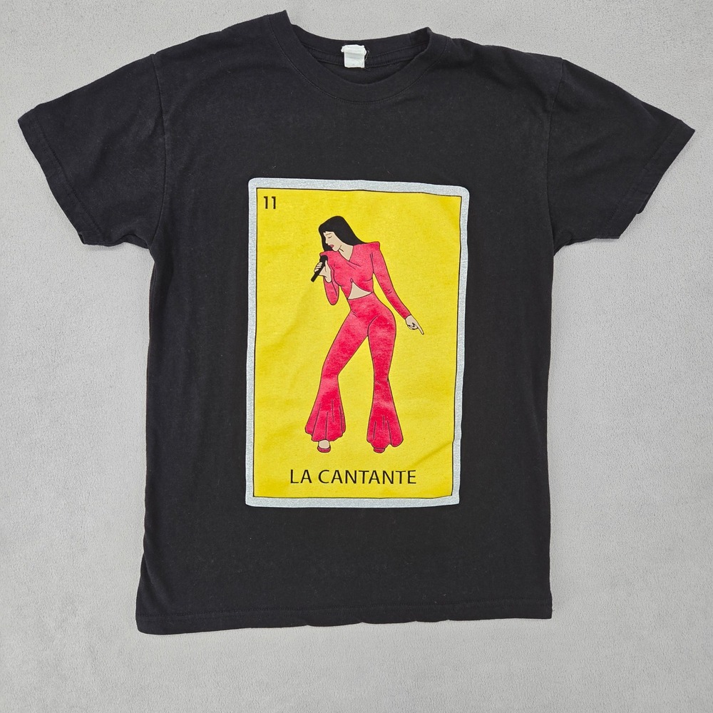Selena La Cantante Loteria SMALL Unofficial Graphic T-Shirt Music TexMex